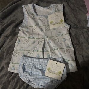 Trotter Street Kids Golf Print Matching Set